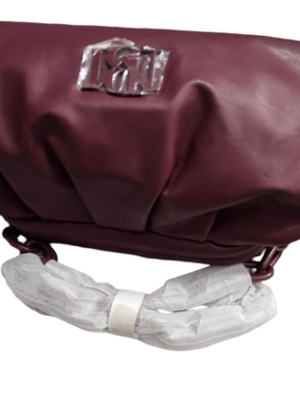 Badgley Mischka Muted Plum Wrapped Frame Clutch/Crossbody - NWT - Picture 2 of 5